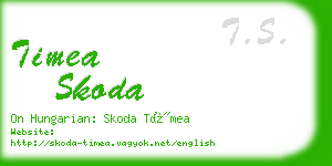 timea skoda business card